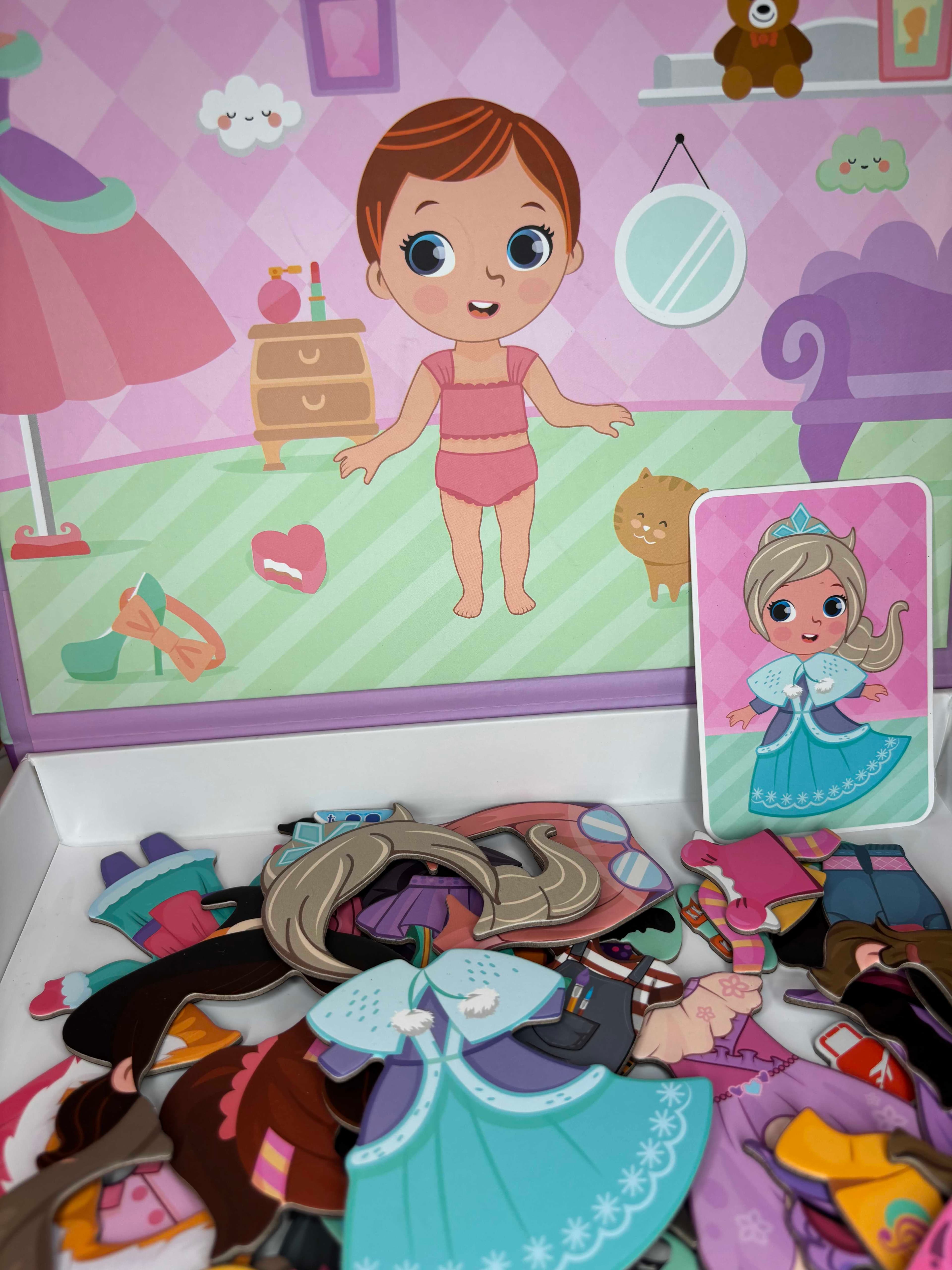 🎅✨ Magnetic, Colorful Puzzle - idealna dla dziewczynek 🎁🎄