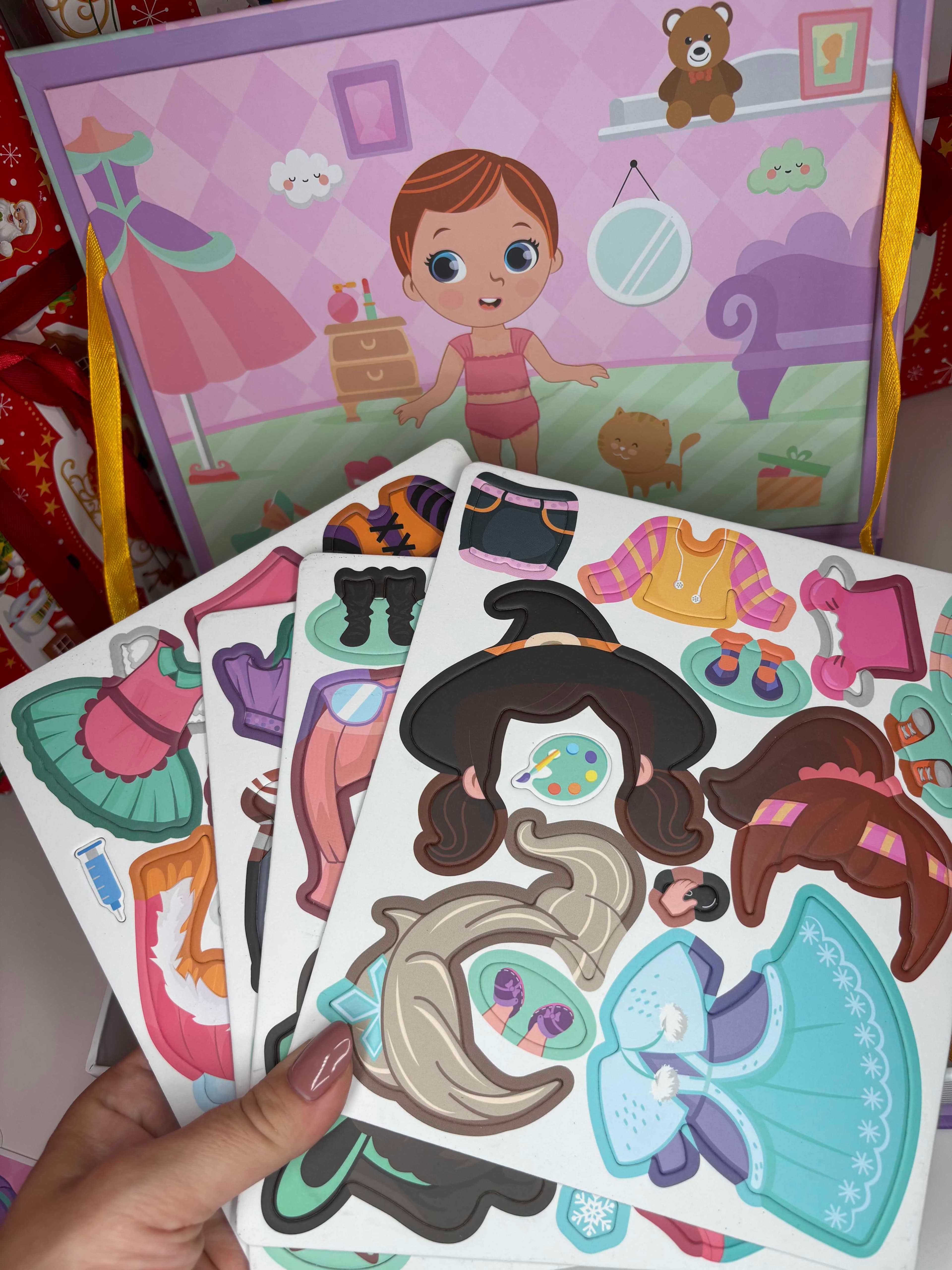 🎅✨ Magnetic, Colorful Puzzle - idealna dla dziewczynek 🎁🎄