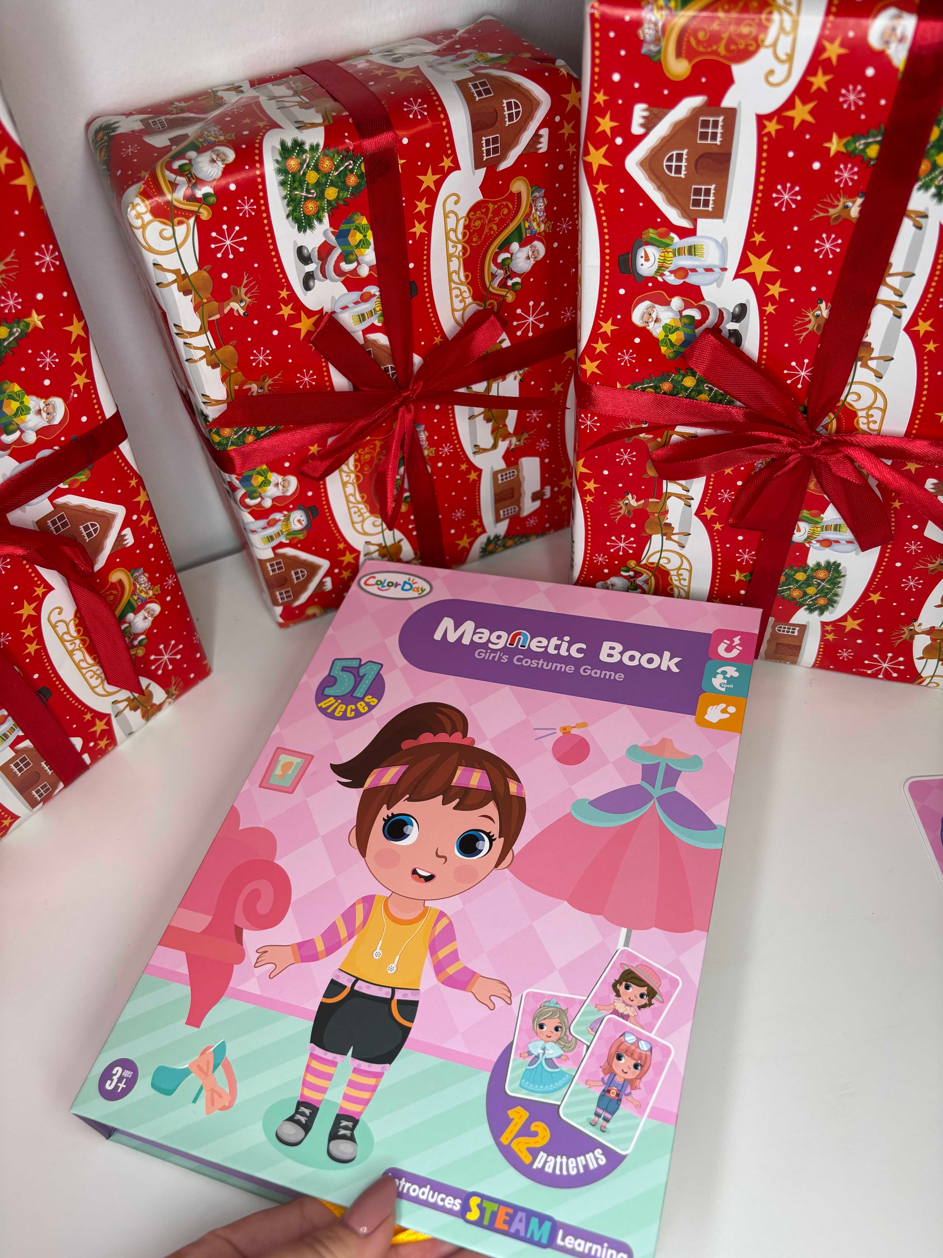🎅✨ Magnetic, Colorful Puzzle - idealna dla dziewczynek 🎁🎄