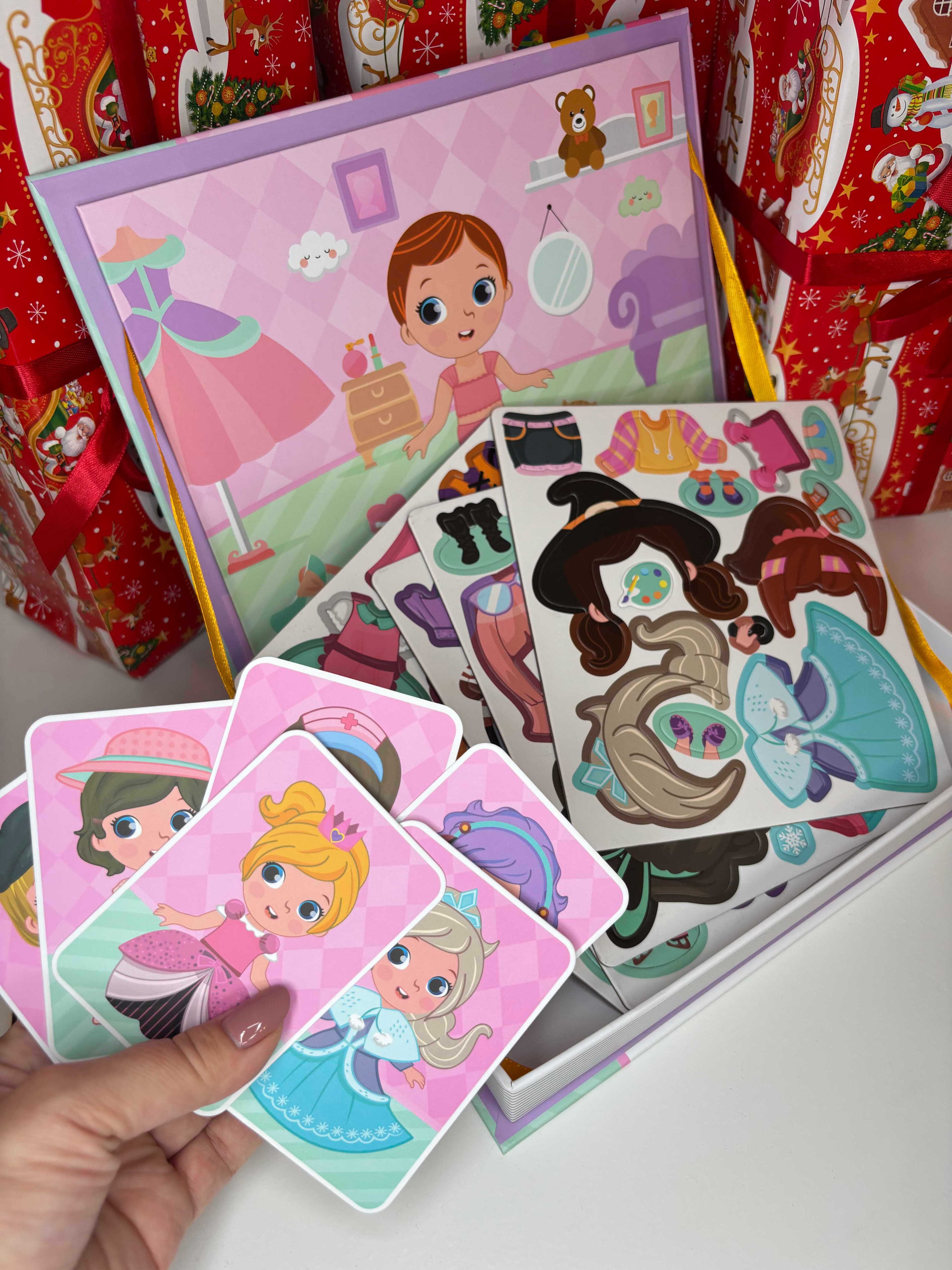 🎅✨ Magnetic, Colorful Puzzle - idealna dla dziewczynek 🎁🎄