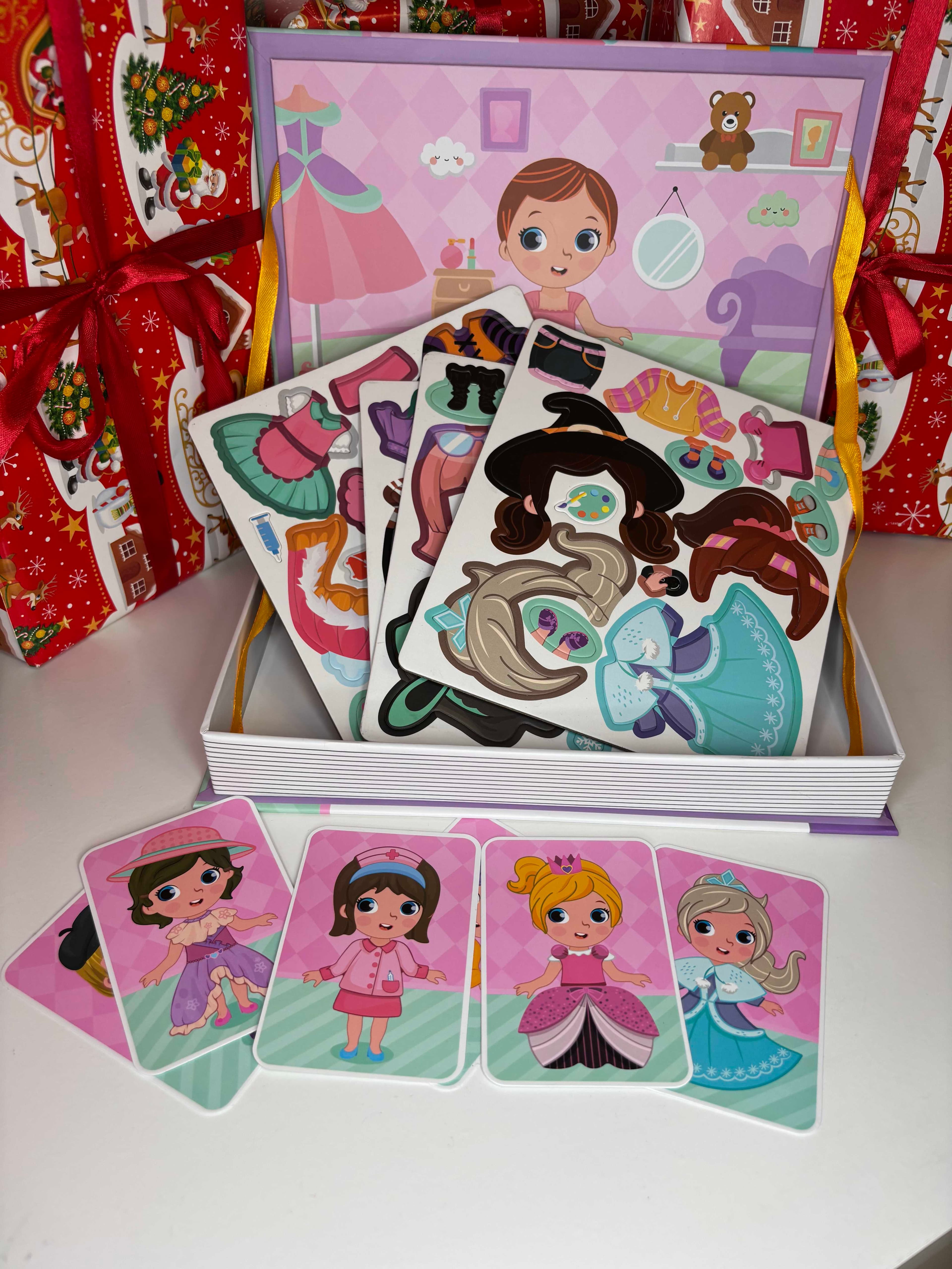 🎅✨ Magnetic, Colorful Puzzle - idealna dla dziewczynek 🎁🎄