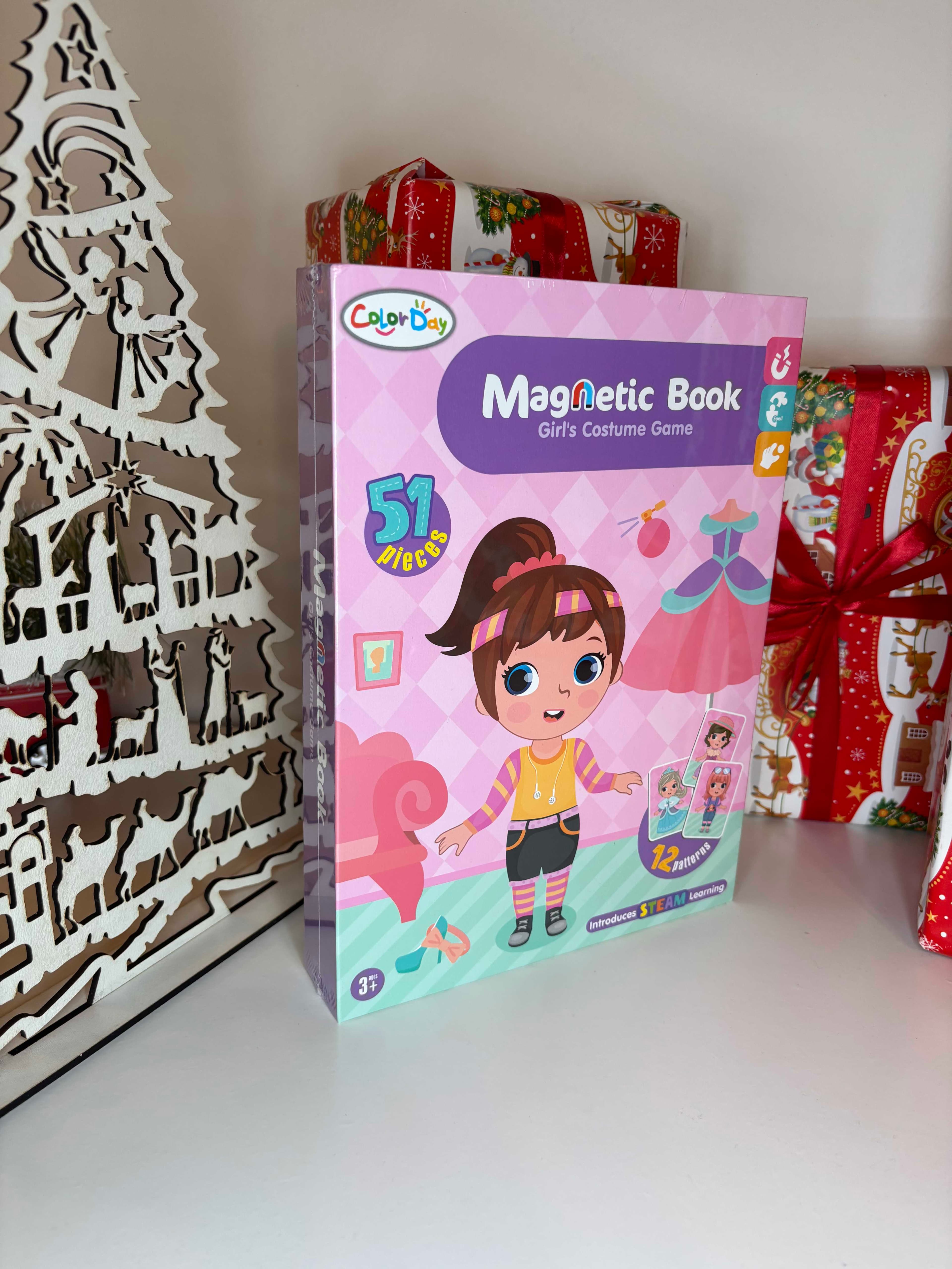 🎅✨ Magnetic, Colorful Puzzle - idealna dla dziewczynek 🎁🎄