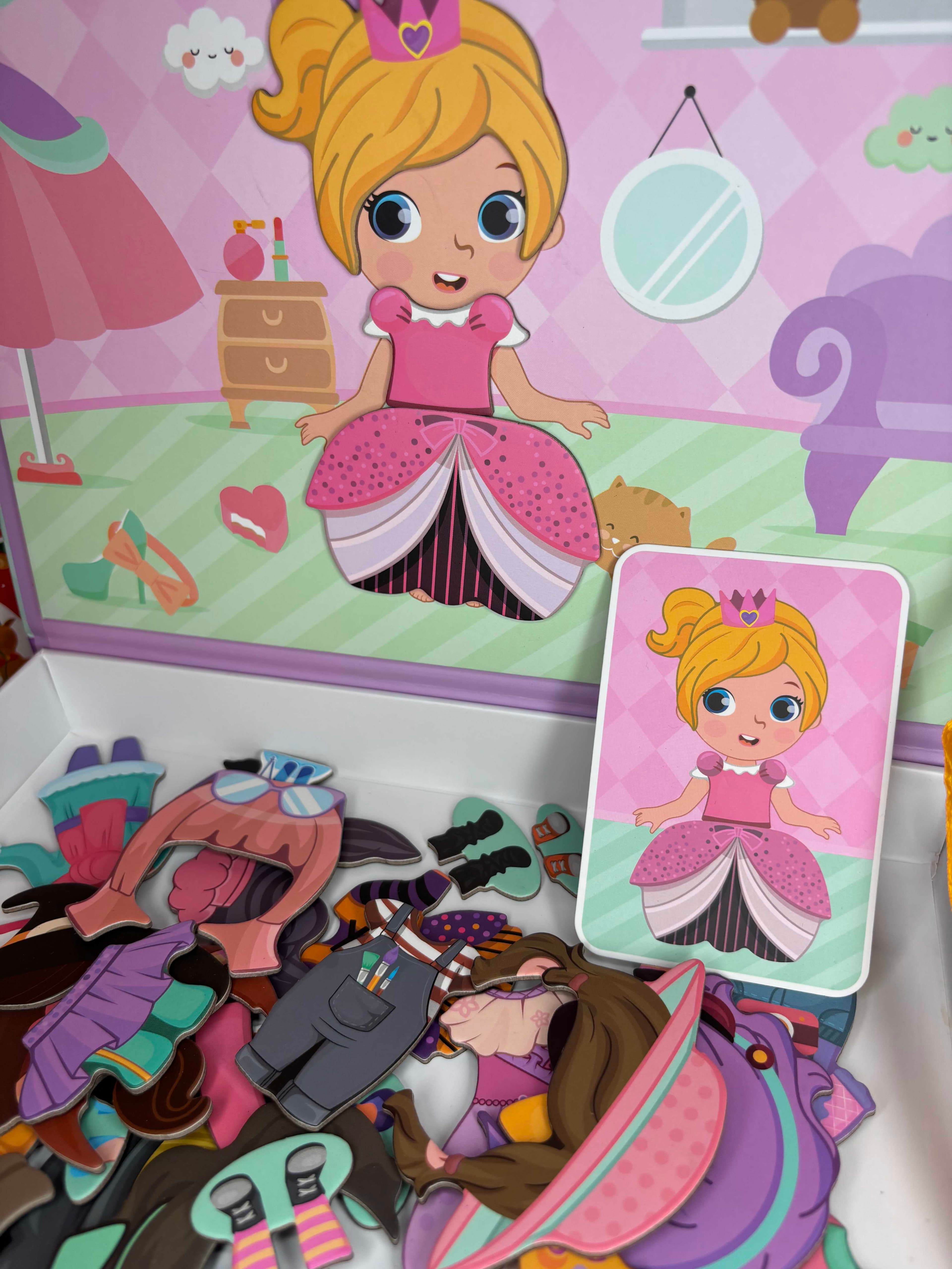 🎅✨ Magnetic, Colorful Puzzle - idealna dla dziewczynek 🎁🎄