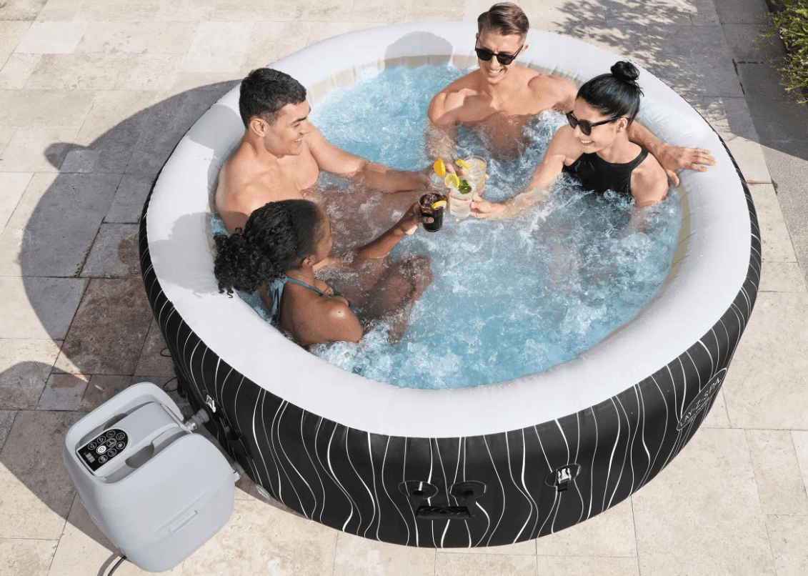 Dmuchane Jacuzzi Ogrodowe - Twój przydomowy luksus - Oświetlenie LED i poduszki GRATIS