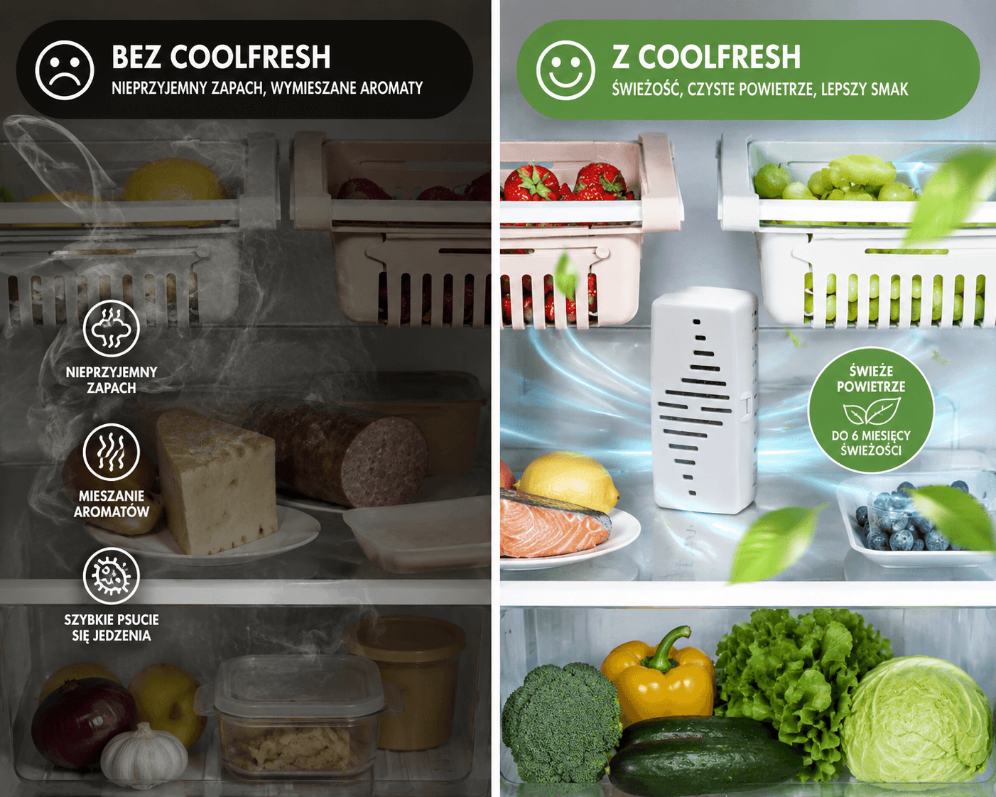 CoolFresh - koniec nieprzyjemnych zapachów w lodówce